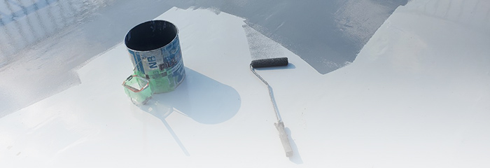 屋上止水工事（ウレタン防水）